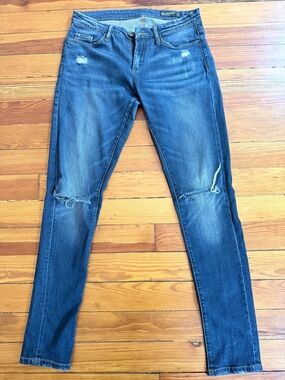 Blank NYC Women's Distressed Skinny Jeans - Medium Blue